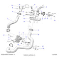 ENGINE: COOLANT PUMP & THERMOSTAT - 2024 POLARIS RANGER XD 1500 NORTHSTAR