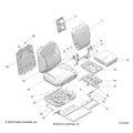 BODY: SEAT ASSEMBLY PASSENGER - 2026 POLARIS RANGER XD 1500 NORTHSTAR CREW