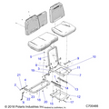 BODY: SEAT BASE & SLIDER - 2019 POLARIS RANGER XP 1000 NORTHSTAR FACTORY CHOICE