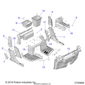 BODY: FRONT FLOOR & ROCKERS - 2020 POLARIS RANGER CREW XP 1000 EPS NORTHSTAR RIDE COMMAND