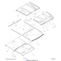 BODY: ROOF LINER & SEALS - 2024 POLARIS RANGER 570 CREW NORTHSTAR