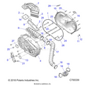 DRIVE TRAIN: CLUTCH COVER & DUCTING - 2022 POLARIS RANGER CREW XP 1000 NORTHSTAR ULTIMATE