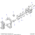 BRAKES: REAR CALIPER - 2024 POLARIS GENERAL 1000 PREMIUM