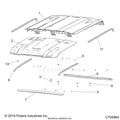 BODY: ROOF - 2020 POLARIS RANGER CREW XP 1000 EPS TX CA