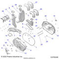 DRIVE TRAIN: CLUTCH COVER & DUCTING - 2022 POLARIS RANGER CREW XP 1000 WATERFOWL EVAP