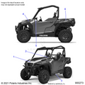 BODY: DECALS - 2022 POLARIS GENERAL 1000 PREMIUM EPS