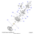 DRIVE TRAIN: PRIMARY CLUTCH - 2021 POLARIS RANGER XP 1000