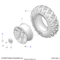 WHEELS: FRONT - 2021 POLARIS GENERAL 4 1000 RIDE COMMAND