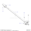 DRIVE TRAIN: REAR PROP SHAFT - 2022 POLARIS GENERAL XP 1000 LE TROY LEE
