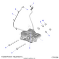 DRIVE TRAIN: FRONT GEARCASE MOUNTING - 2021 POLARIS RANGER CREW XP 1000 BIG GAME EVAP