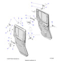 BODY: DOOR REAR MOUNTING - 2022 POLARIS RANGER CREW XP 1000 NORTHSTAR ULTIMATE