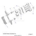 BRAKES: FRONT CALIPER - 2022 POLARIS RANGER CREW XP 1000 NORTHSTAR ULTIMATE TRAIL BOSS EVAP