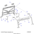CHASSIS: CAB FRAME - 2020 POLARIS RANGER XP 1000 EPS NORTHSTAR RIDE COMMAND