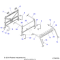 CHASSIS: CAB FRAME - 2021 POLARIS RANGER CREW 1000 EPS PREMIUM