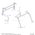 CHASSIS: CAB FRAME & SIDE BARS - 2020 POLARIS RANGER 150 EFI