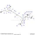 BRAKES: BRAKE LINES AND MASTER CYLINDER - 2021 POLARIS GENERAL 4 1000 PREMIUM EPS