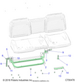 BODY: SEAT REAR FRAME - 2020 POLARIS RANGER CREW XP 1000 NORTHSTAR FC