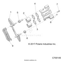 BRAKES: REAR CALIPER - 2019 POLARIS RANGER CREW XP 1000 49S FACTORY CHOICE