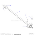 DRIVE TRAIN: REAR PROP SHAFT - 2021 POLARIS GENERAL XP 1000 DELUXE RIDE COMMAND TRAIL