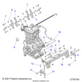 ENGINE: TRANSMISSION MOUNTING & LONG BLOCK - 2022 POLARIS RANGER CREW 570 RIDE COMMAND