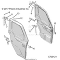 BODY: DOOR FULL MOUNTING - 2020 POLARIS RANGER XP 1000 PREMIUM NORTHSTAR