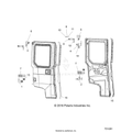 BODY: DOOR REAR FULL MOUNTING - 2017 POLARIS RANGER CREW XP 1000 EPS