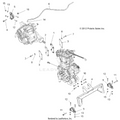 ENGINE: TRANSMISSION MOUNTING & LONG BLOCK - 2016 POLARIS RANGER XP 570 FULL SIZE