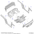 BODY: FLOOR & ROCKER PANELS - 2021 POLARIS RANGER 150 EFI