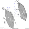 BODY: DOOR FULL MOUNTING - 2022 POLARIS RANGER XP 1000 NORTHSTAR ULTIMATE EVAP
