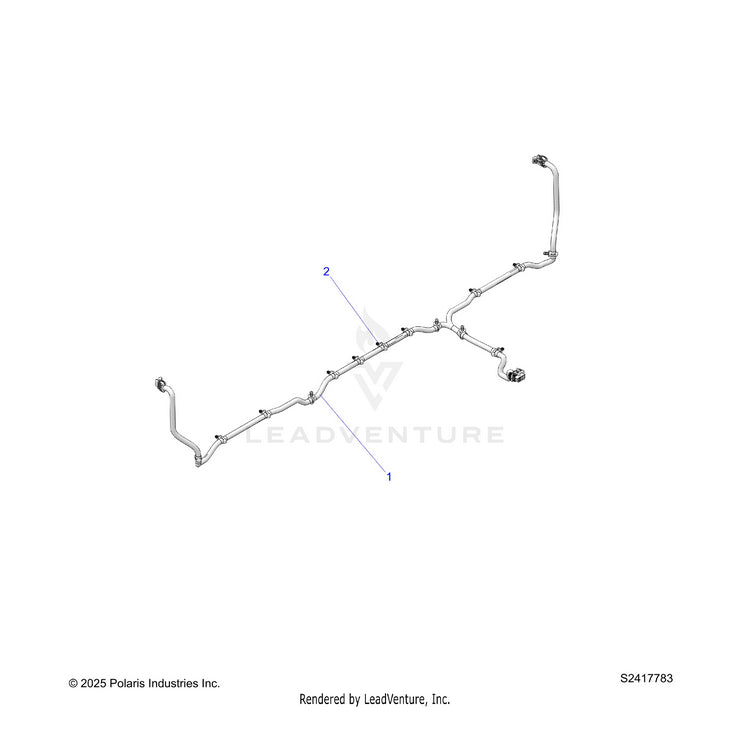 An Image of a Genuine Polaris Parts Schematic Diagram showing the schematic - ELECTRICAL: HARNESS BOX - 2026 POLARIS RANGER 570 EPS