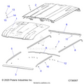 BODY: ROOF - 2021 POLARIS RANGER CREW XP 1000 RIDE COMMAND