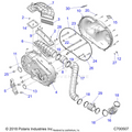 DRIVE TRAIN: CLUTCH COVER & DUCTING - 2021 POLARIS RANGER CREW XP 1000 NORTHSTAR ULTIMATE