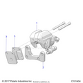BRAKES: CALIPER FRONT - 2020 POLARIS RANGER 150 EFI