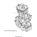 ENGINE: LONG BLOCK - 2016 POLARIS RANGER ETX