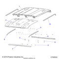 BODY: ROOF (SPORT) - 2019 POLARIS RANGER CREW XP 1000 49S FACTORY CHOICE