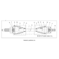 DRIVE TRAIN: FRONT DRIVE SHAFT - 2015 POLARIS RANGER 800 6X6