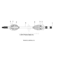 DRIVE TRAIN: REAR DRIVE SHAFT - 2015 POLARIS RANGER 800 6X6