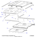 BODY: ROOF (PREM PREP AUDIO) - 2019 POLARIS RANGER CREW XP 1000 49S FACTORY CHOICE