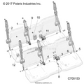 BODY: SEAT BELT MOUNTING - 2022 POLARIS RANGER CREW XP 1000 WATERFOWL EVAP