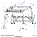 CHASSIS: CAB FRAME - 2022 POLARIS RANGER 570 RIDE COMMAND