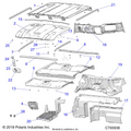 OPTION: ROOF PREP AUDIO REAR CLOSE OFF COVER HOOD LINER FLOOR & DASH - 2020 POLARIS RANGER CREW XP 1000 NORTHSTAR FC