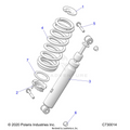 SUSPENSION: FRONT SHOCK MOUNTING - 2022 POLARIS RANGER XP 1000 TRAIL BOSS EVAP