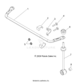 SUSPENSION: REAR STABILIZER BAR - 2016 POLARIS RANGER 800 6X6