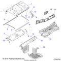 OPTION: ROOF PREP AUDIO HOOD LINER REAR CLOSE OFF & DASH - 2020 POLARIS RANGER XP 1000 NORTHSTAR FACTORY CHOICE