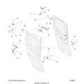 BODY: DOOR REAR MOUNTING - 2024 POLARIS RANGER 1000 XP NORTHSTAR ULTIMATE CREW