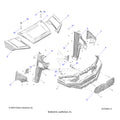 BODY: HOOD & FRONT FENDERS - 2022 POLARIS RANGER CREW 570 RIDE COMMAND