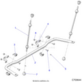 SUSPENSION: REAR STABILIZER BAR - 2020 POLARIS RANGER CREW XP 1000 EPS NORTHSTAR RIDE COMMAND