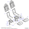 BODY: SEAT ASM. AND SLIDER - 2020 POLARIS GENERAL 1000 DELUXE RIDE COMMAND