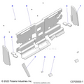 BODY: CAB FOAM & REAR PANEL - 2023 POLARIS RANGER XP 1000 NORTHSTAR EVAP