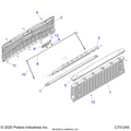 BODY: BOX TAILGATE - 2022 POLARIS RANGER CREW XP 1000 EPS TEXAS EDITION CA